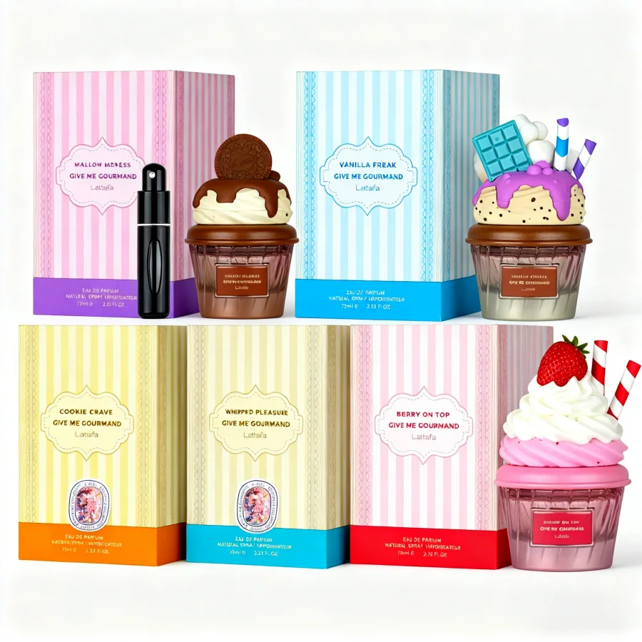 مجموعة عطور لاتافا جورماند - عطور متنوعة مستوحاة من الطعام (فانيليا/قهوة/شوكولاتة والمزيد) |   طويلة الأمد أو دي