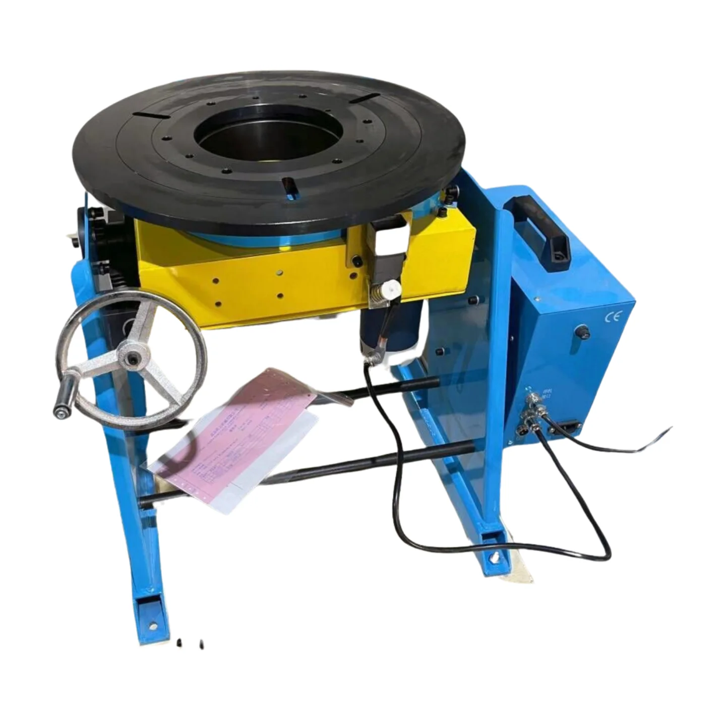 HD-100 100KG Welding Positioner Turntable Equipment Welding Rotator Rotary Welding Table Weld Positioning Equipmentwithout chuck