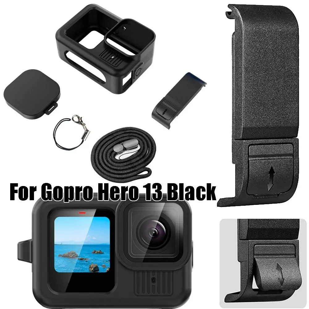 Charging Case Port Flip Battery Side Cover Anti-drop Shockproof Removable Battery Door Lid for GoPro Hero 13 Black