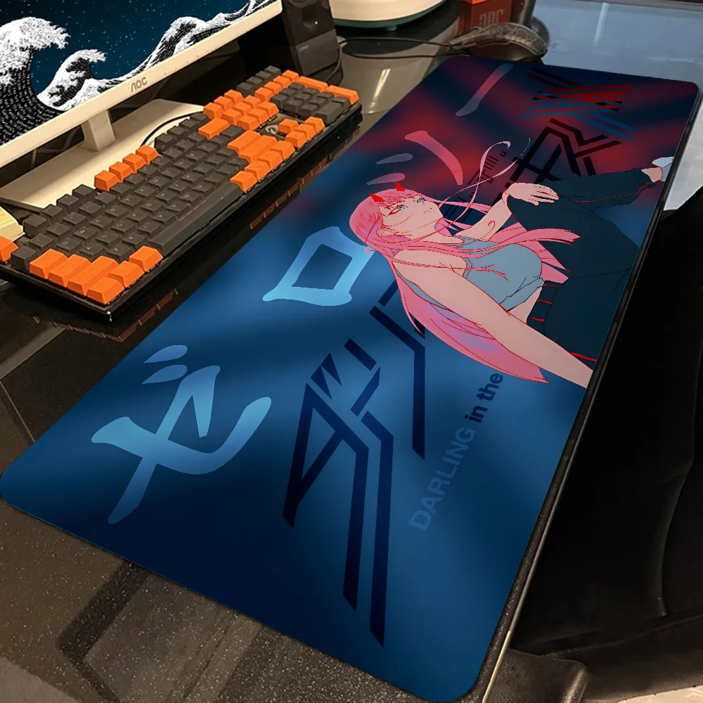 Z-Zero Two D-Darling In The FranXX Mousepad Large Computer Gaming Accessories MousePads Desk Mats Anti-slip Laptop Soft