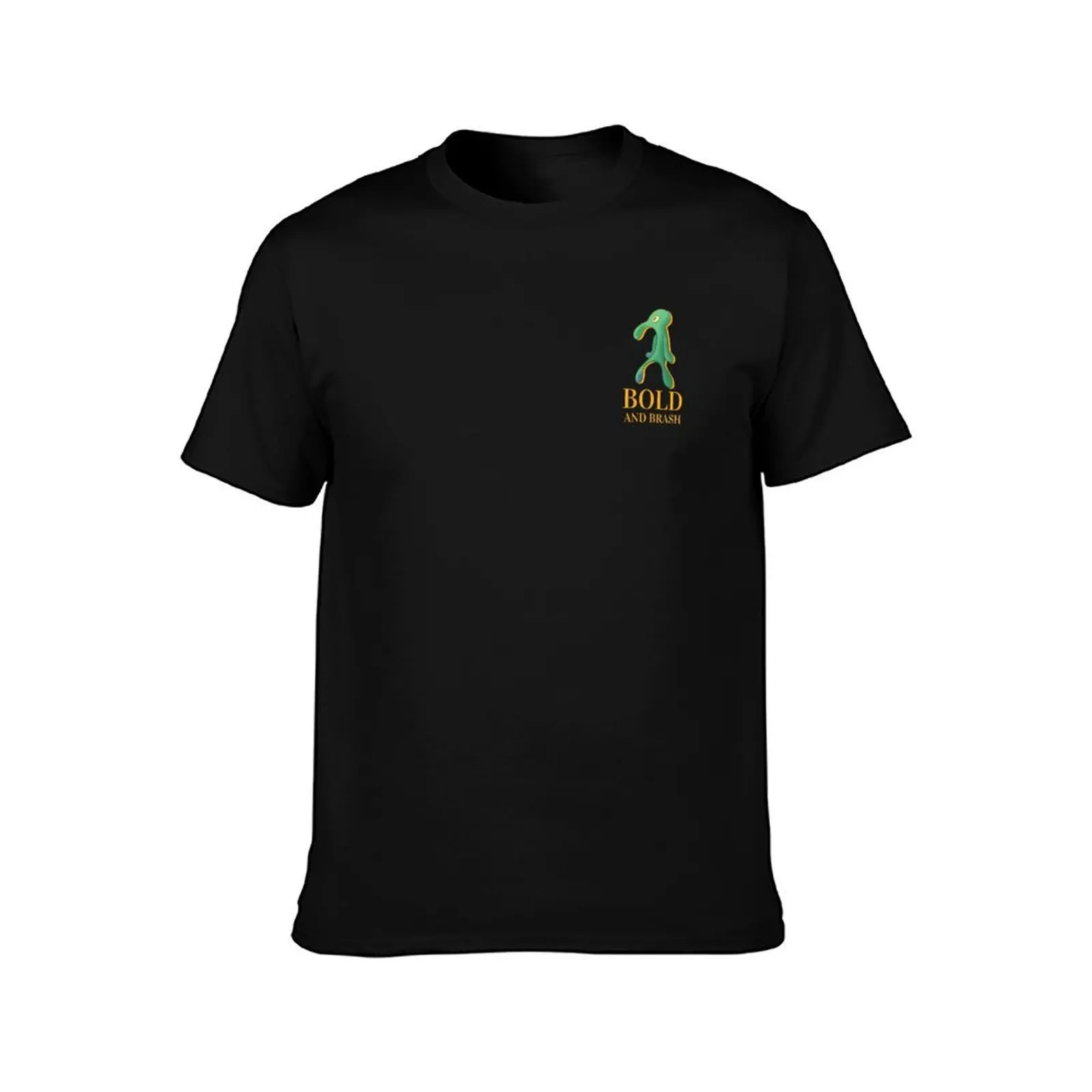 Bold and Brash Yellow Label T-Shirt Fashion Letter Print T-Shirt