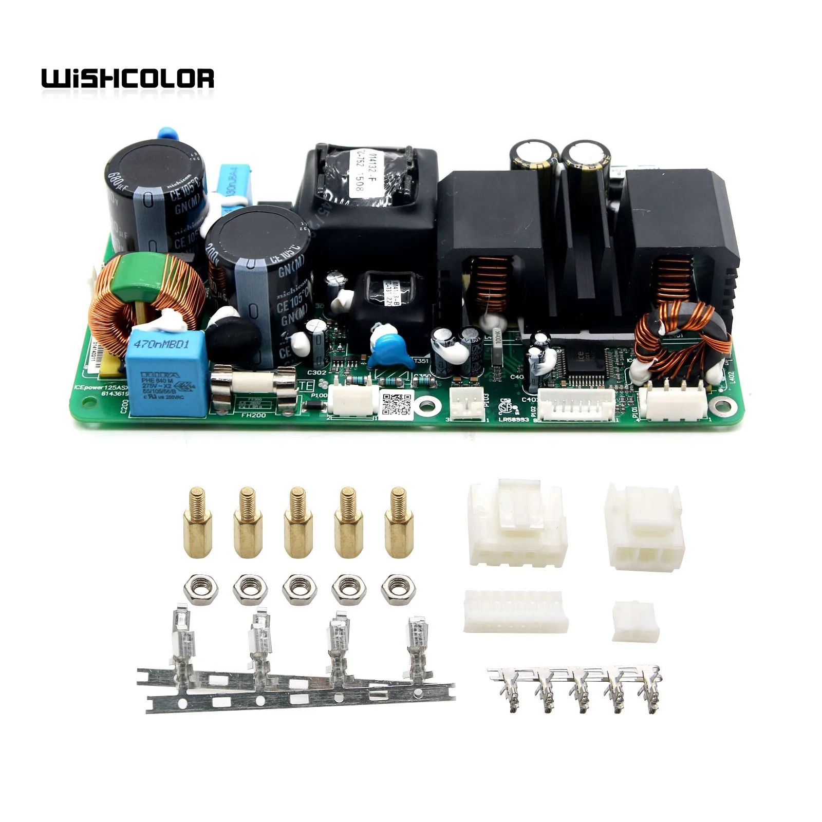 Imagem -06 - Wishcolor Icepower Digital Stereo Channel Amplificador Board Hifi Stage Amp com Acessórios H3001 Ice125asx2