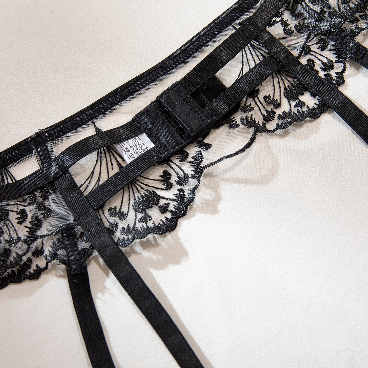 프렌치 투명 메쉬 자수 친밀한 세트, 다이아몬드 브라 티팬티 세트, 섹시한 관점, 이국적인 의류, 세트 속옷