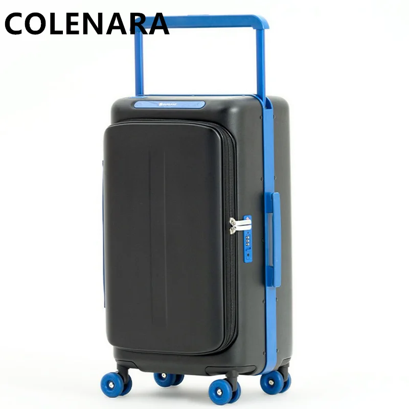 

COLENARA 20"25 Inch Zipper Suitcase ABS+PC Boarding BoxLarge Capacity Style Travel Bag Universal Wheel Luggage Bag