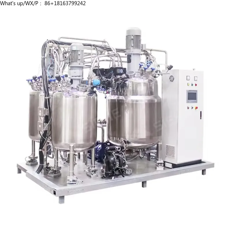 Cake Gel Emulsifier Making Machine Homogenizer Mayonnaise Vacuum Emulsifying Mixer