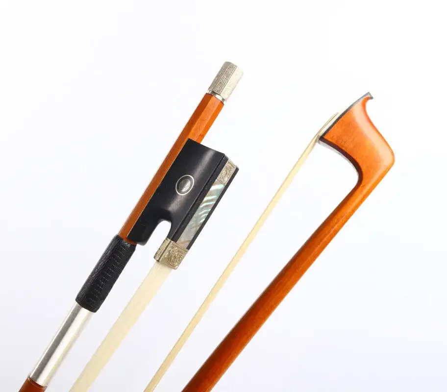 

Advanced Pernambuco Violin Bow 4/4 Professional White Copper Ebony Frog Natural Horse Hair Well Balance Double Eyes Inlay