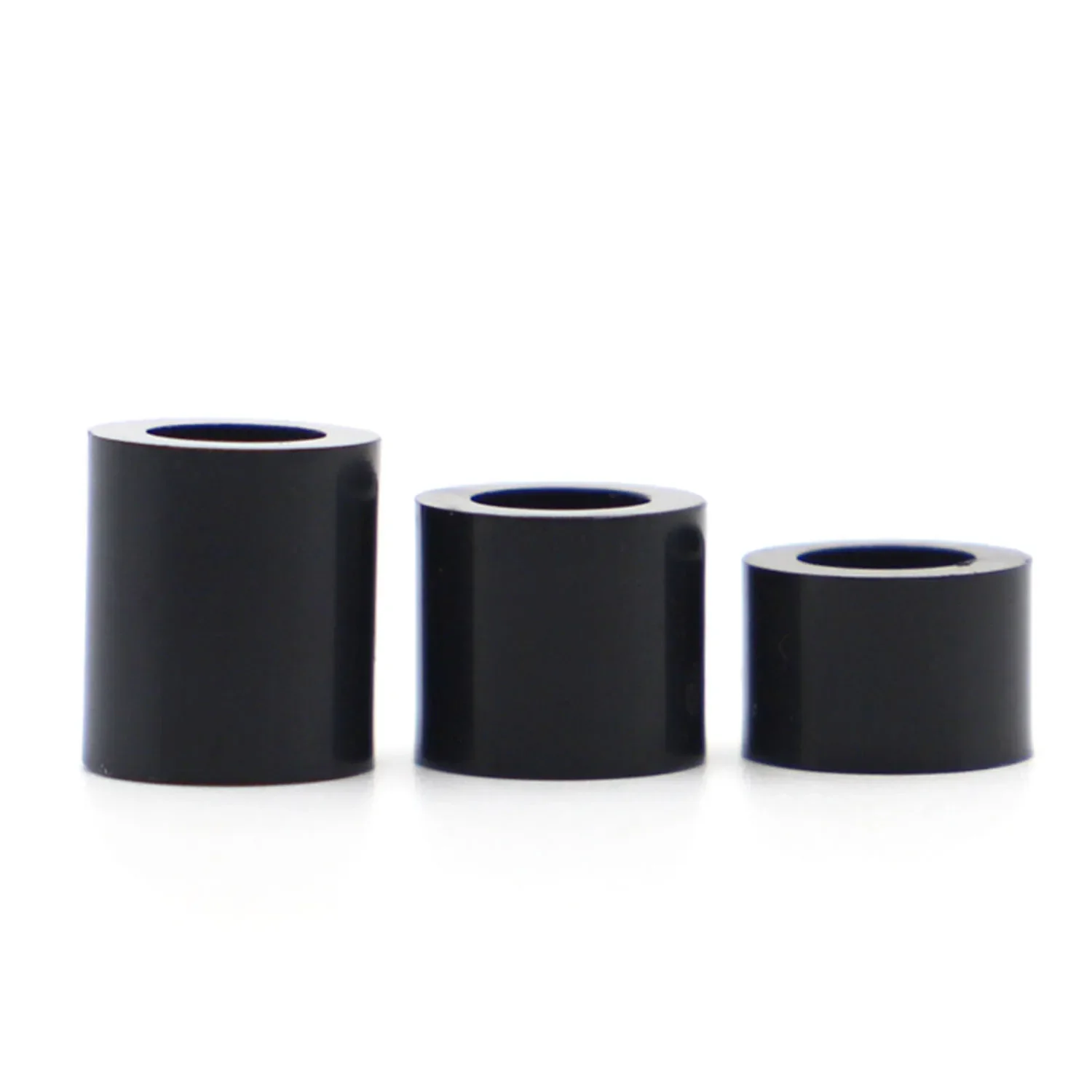 10-50pcs M3 M4 M5 M6 M8 Black Nylon ABS Round Hollow Non-Threaded Column Washer Standoff Spacer