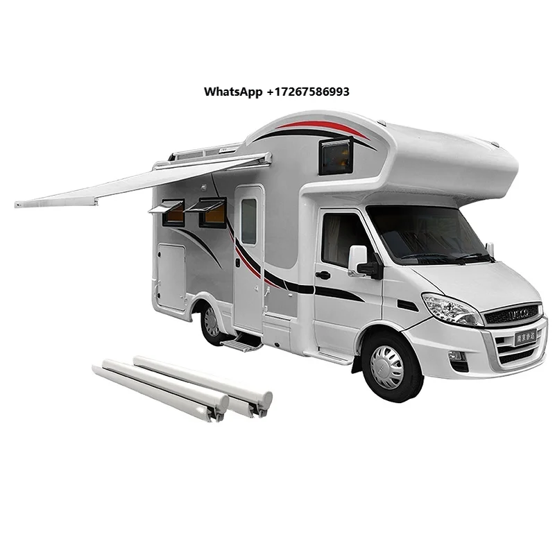 

12 V Motor Retractable Automatic Aluminum Alloy RV Side Awning Caravan Motorhome Camper Electric Awning Tent for Exterior
