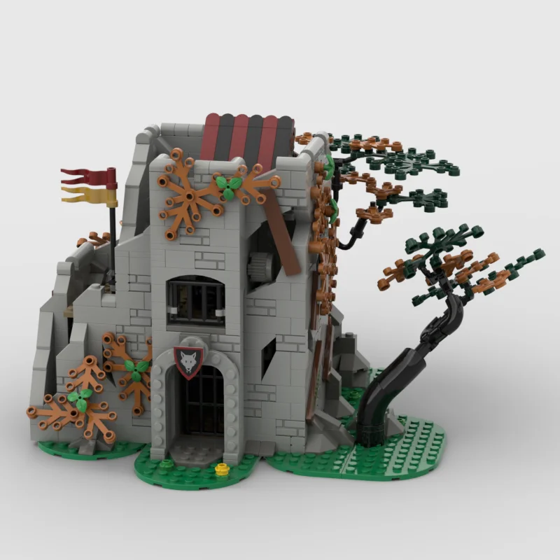 نموذج قلعة المهجور من العصور الوسطى MOC - مكعبات بناء لعبة تجميع الجسيمات الصغيرة - مناسبة لجميع عشاق التجميع. Cr #2