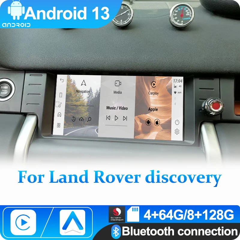 

Новый Android 13 Qualcomm автомобильный радиоприемник мультимедийный плеер carplay Androidauto для Land Rover Discovery 2015-2019 GPS-навигация 4G