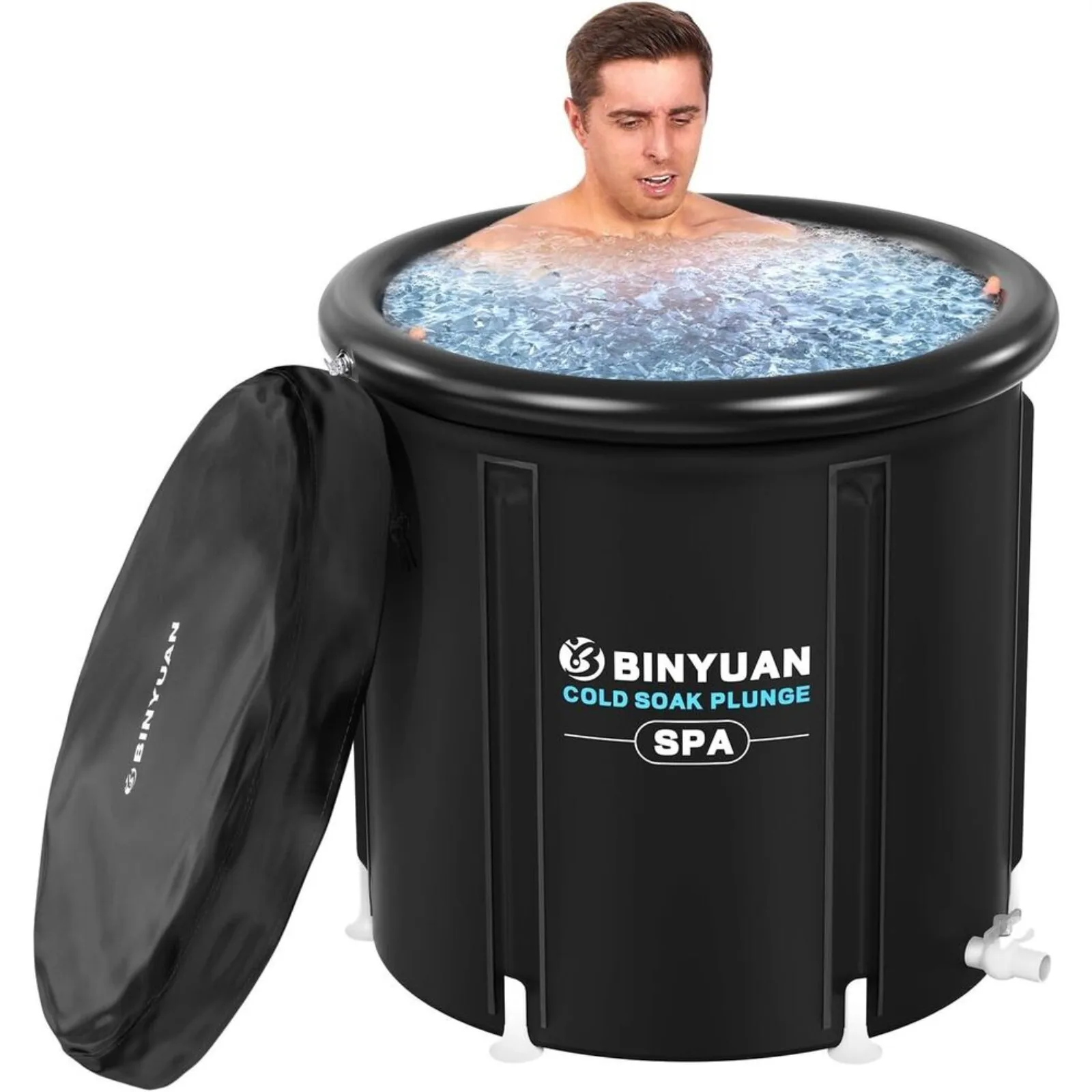 

US XL Ice Bath Tub for Athletes with Cover 99 Gal Cold Plunge Tub for Recovery