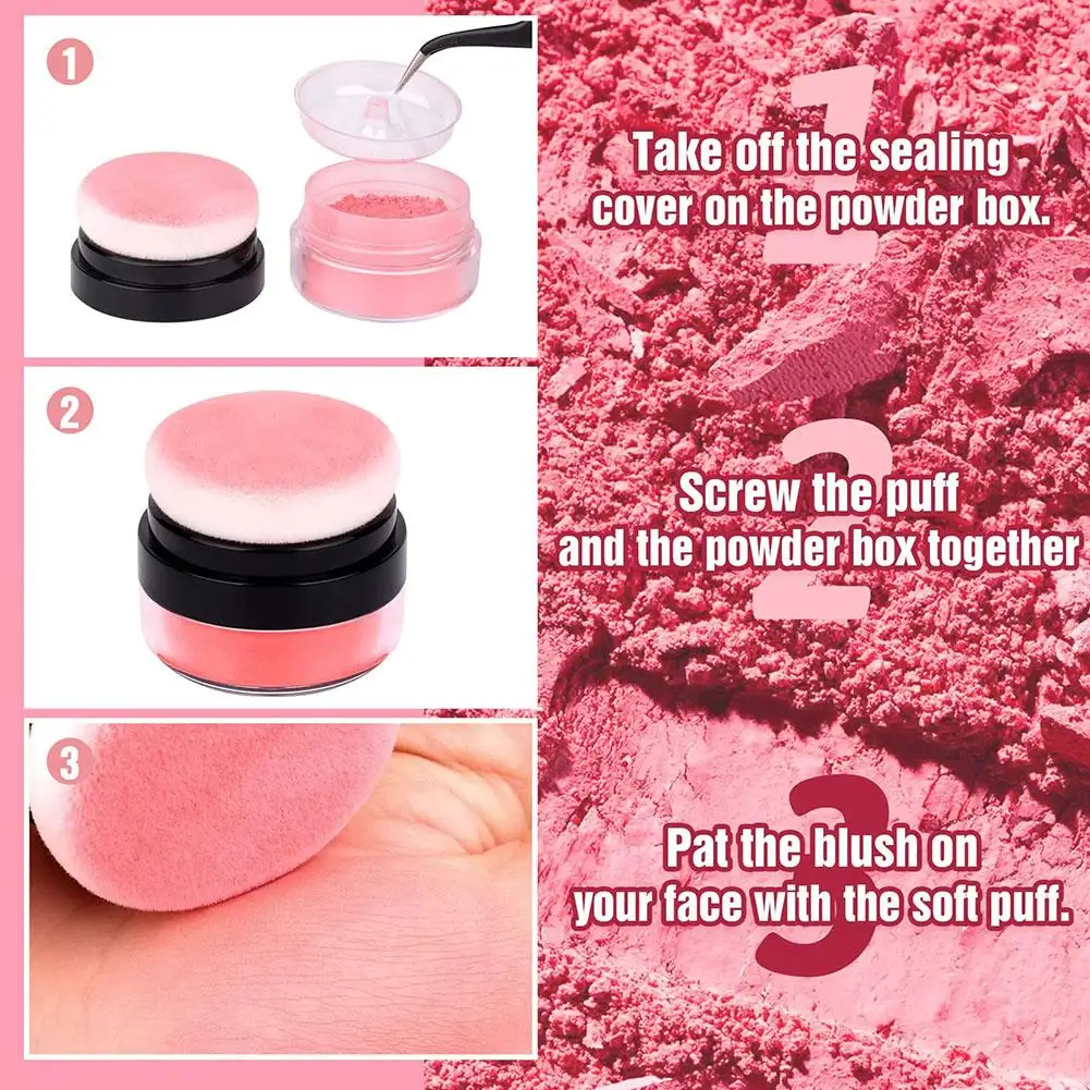 Cabeça De Cogumelo Em Pó Blush, Maquiagem Suave Rosto, Contorno Matte, Natural Fine, Mist Bochecha, Rouge, Nevoeiro, N4W6