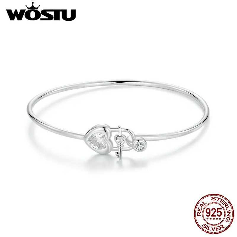 

Женский браслет с замком в форме сердца, из серебра 925 пробы