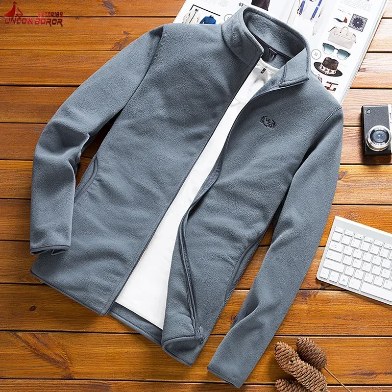 Streetwear Men Fleece Tactical Softshell Military Varsity Jacket outwear Sport Tourism Mountain Camping Coats men Army jackets