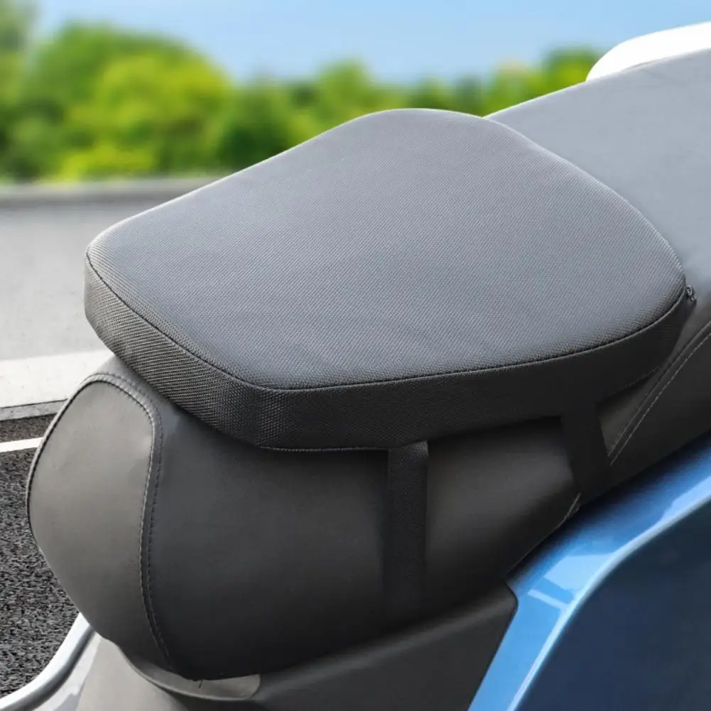 Universal Motorcycle Seat Cushion Height Increasing Shock Absorption Pad Non-Slip Breathable Riding Comfort Mat