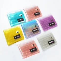 PVC Transparent Card Photo Wallet Case for Women Girl Clear Credit Card Holder Bag Korean Glitter Business ID Cards Pouch Purse