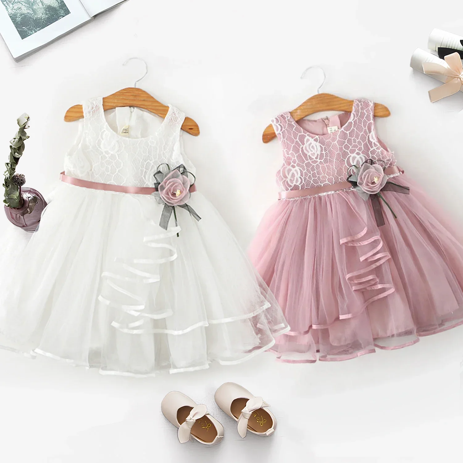 Baby Girls Dress Casual Costume Kid Dresses for 2-6Y Girls Flower Baby Dress Girl Party Little Prince Tutu Summer Dress Vestidos