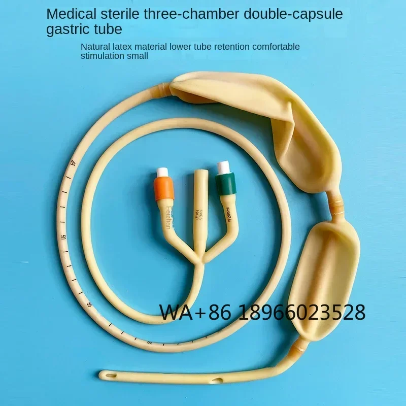 

Disposable Three Chamber Double Gastric Tube Medical Sterile Latex Two Latex Gastric Tube Hemostatic Balloon 14fr 16fr 18fr 20fr