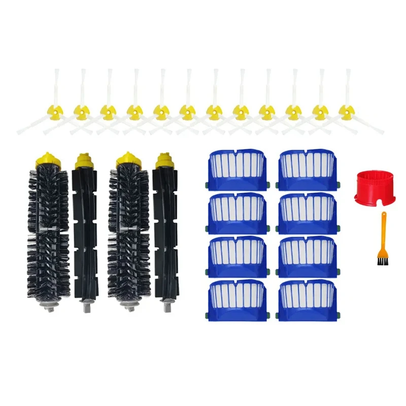 Para Irobot Roomba Serie 600 605 614 620 660 630 631 650 651 655 660 671 680 691 692 694 697 698 585 piezas cepillo de filtro