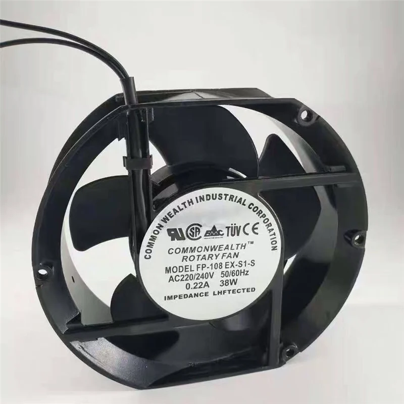 

FP-108EX-S1-S/B 17251 220V 0.22A 38W AC cooling air blower