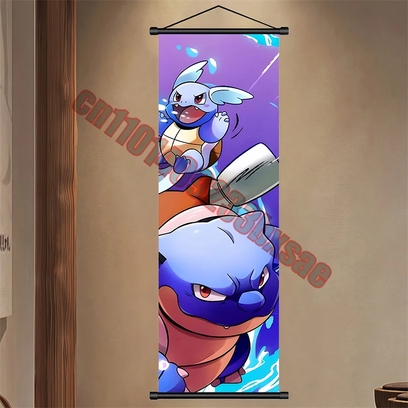 Классический аниме Покемон Генгар, Пикачу, Чаризард, высокое качество, милые прокрутки, подходят для декора стен гостиной, подарок