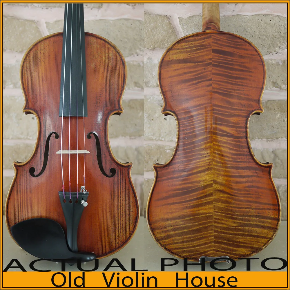 100% handmade. Antonio StradIvari 1715 Violin Model . Rich Deep Tone. Antique Oil Varnish, No.1695