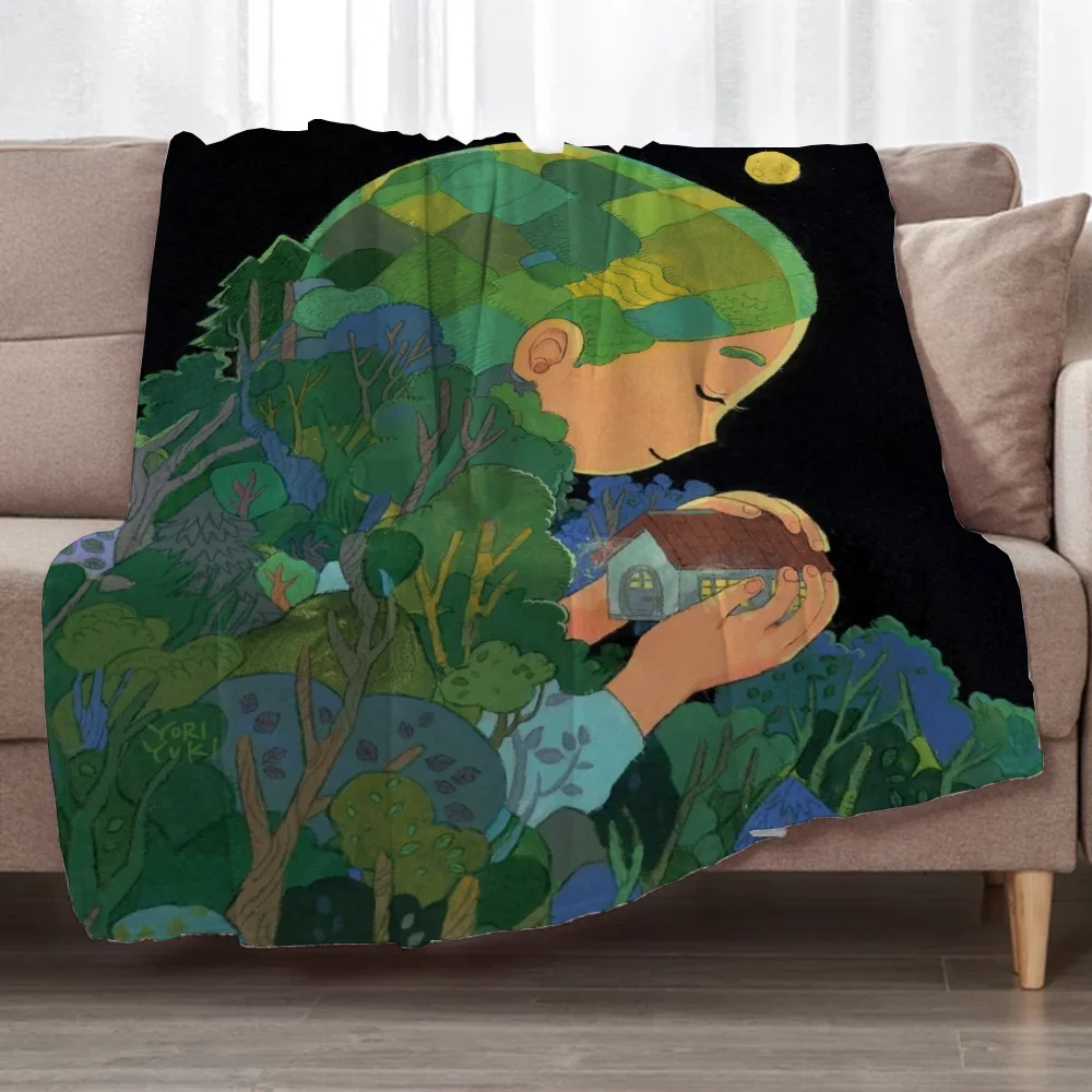 

Spring Coming Blankets & Throw Blanket Oversized 200x300 Fleece Throw Blanket for Sofa Luxury Bedding Home Interior Fluffy Plaid