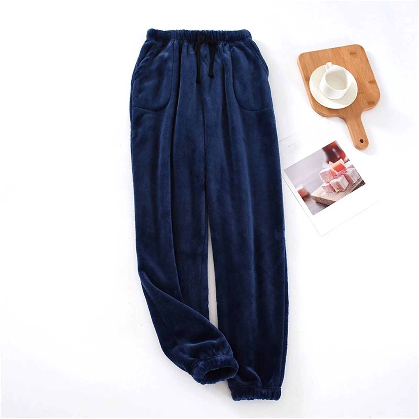 Women's Autumn And Winter New Warm Wide Mouth Pants Loose Large And Thickened Sweat Pants Women Casual Set Womens Dress Pants