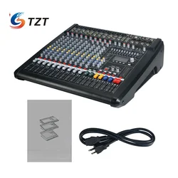 TZT CMS1000-3 10-Channel Audio Mixer Compact Mixing Console Professional Music Equipment