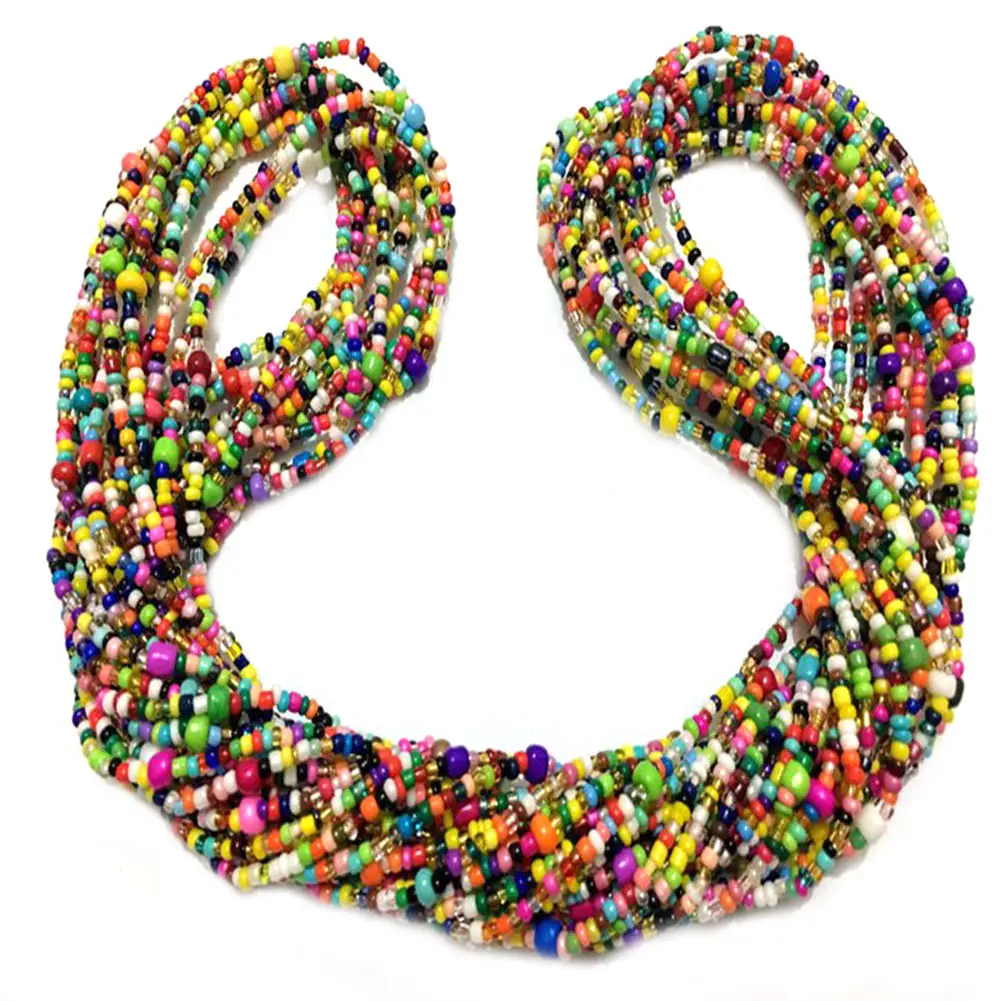 سلسلة البطن مطرزة للنساء ، سلاسل الجسم الطبقات ، نمط بوهو ، ملحق الجسم الهذيان ، ارتداء حزب الشاطئ #4