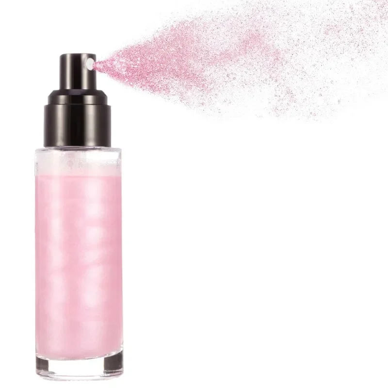 

Private Label 4colors Glitter Liquid Highlighter Spray Easy To Use Face Contour Brighten Illuminator Body Shimmer Makeup Bulk