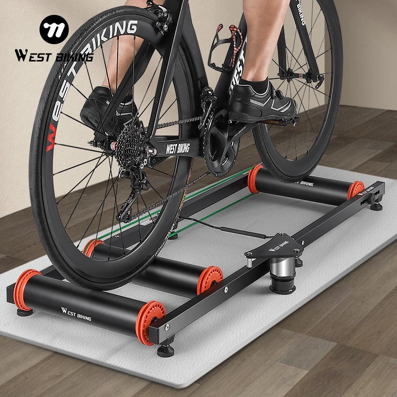 WEST BIKING Roller Cycling Training Platform Professional Indoor Bike Trainer Foldable Adjustable MTB Road Bike Roller Trainer