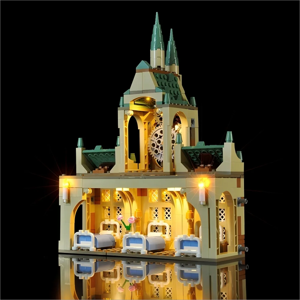 LYBMTWF Kit de iluminação LED compatível com modelo de blocos de construção de asa hospitalar Lego 76398 (NÃO inclui os tijolos modelo)