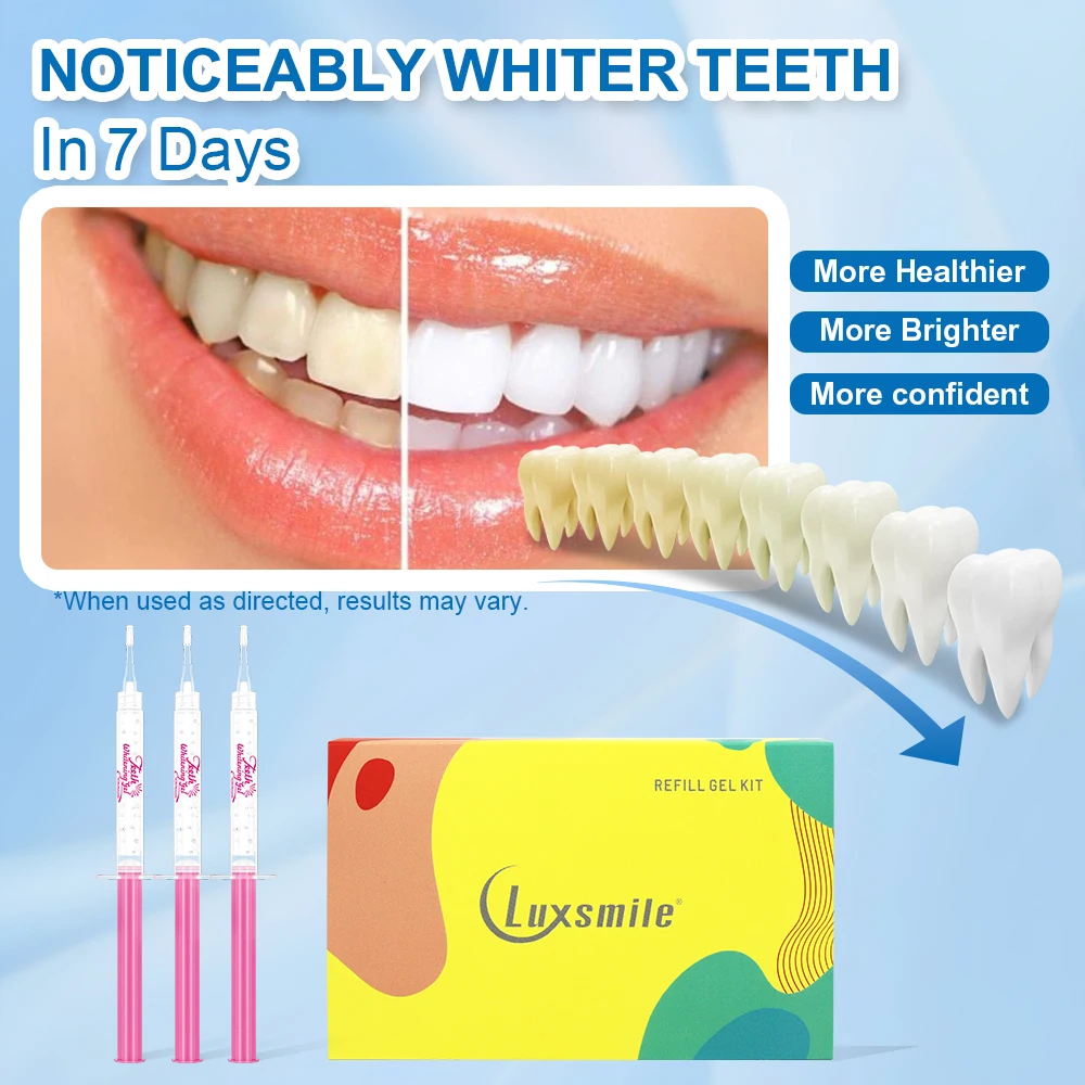 Teeth Whitening Gel Tooth Bleaching Gel Home Use Teeth Whitener Gel Blanchiment Dentaire whitening kit Refill 3ml syringeX3pcs