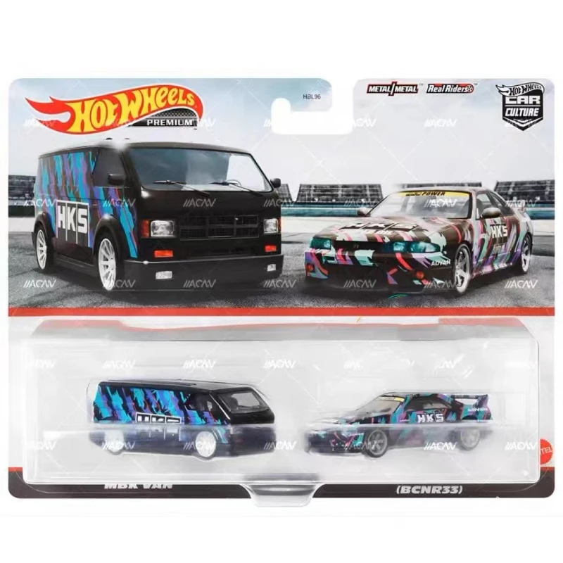 Hot Wheels-Premium Diecast Car Cultura Toy para Crianças, Toyota Supra MBK Van Ford Mustang Veículo, Presente Genuíno, 1: 64