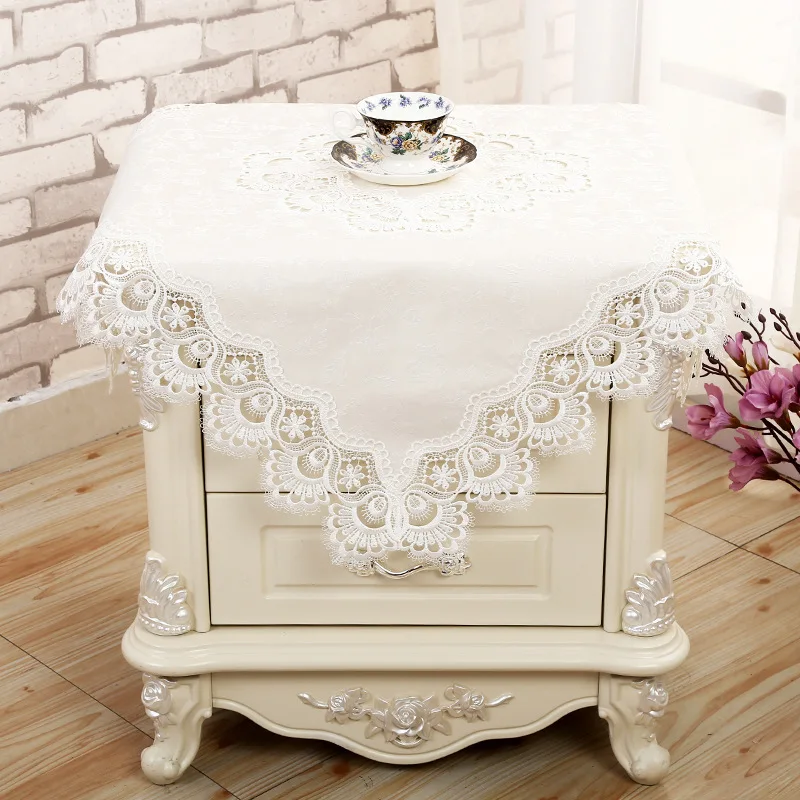 

Ele Modern Simple European Sle Lace Tablecloth for Living Room Coffee Table Long Rectangle Dining Table Cloth