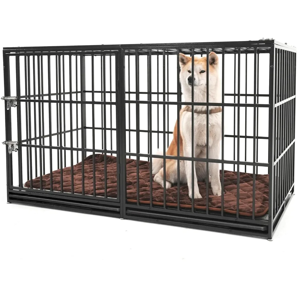 

Dream 61 Inch Heavy Duty Dog Crate Indestructible And Escape-Proof Dog Crate Cage Kennel For Large/Medium Dogs Extra Large XL X