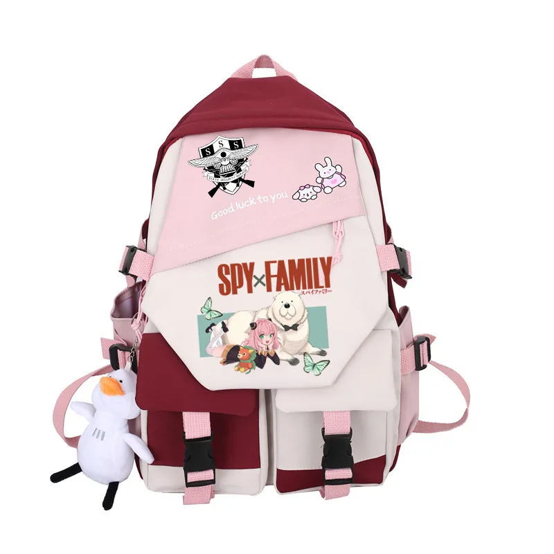 Anime SPY x FAMILY Anya Forger Backpack Student Back to School Shoulder Bag Youth Schoolbag Outdoor Travel Backpack Tote