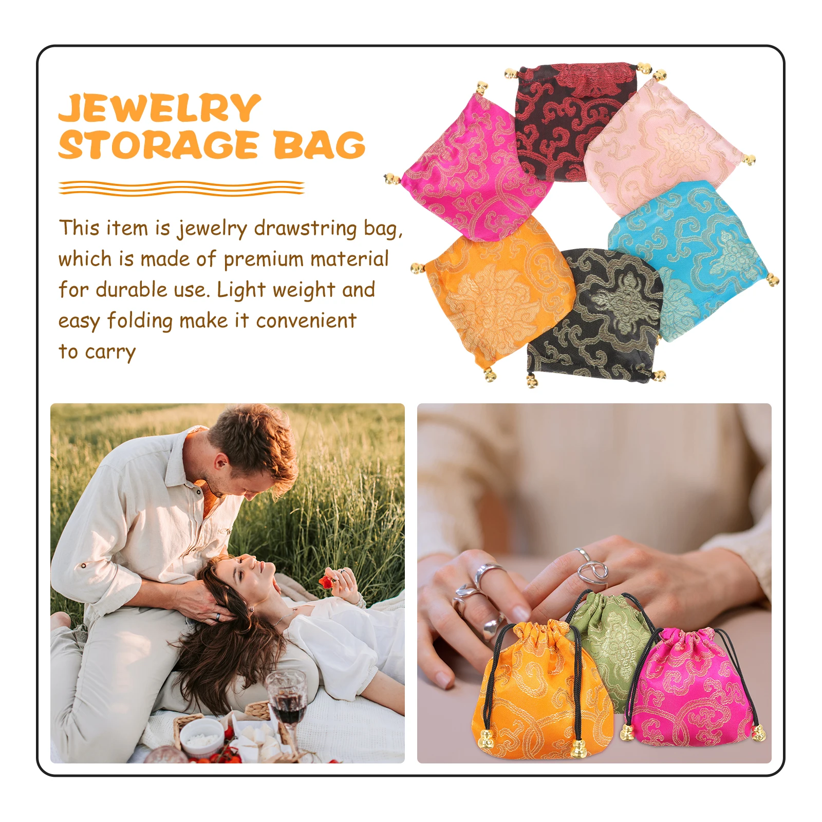 

24pcs Jewelry Bags Gift Packaging Drawstring Treat Bags Valentine C y Storage Travel Bag Party Supplies Holiday