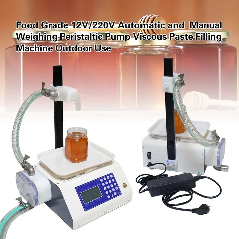 Food Grade Filling Machine Pneumatic Honey Tomato Sauce Jar Filler Stainless Steel Semi-Automatic Packaging Production Equipment