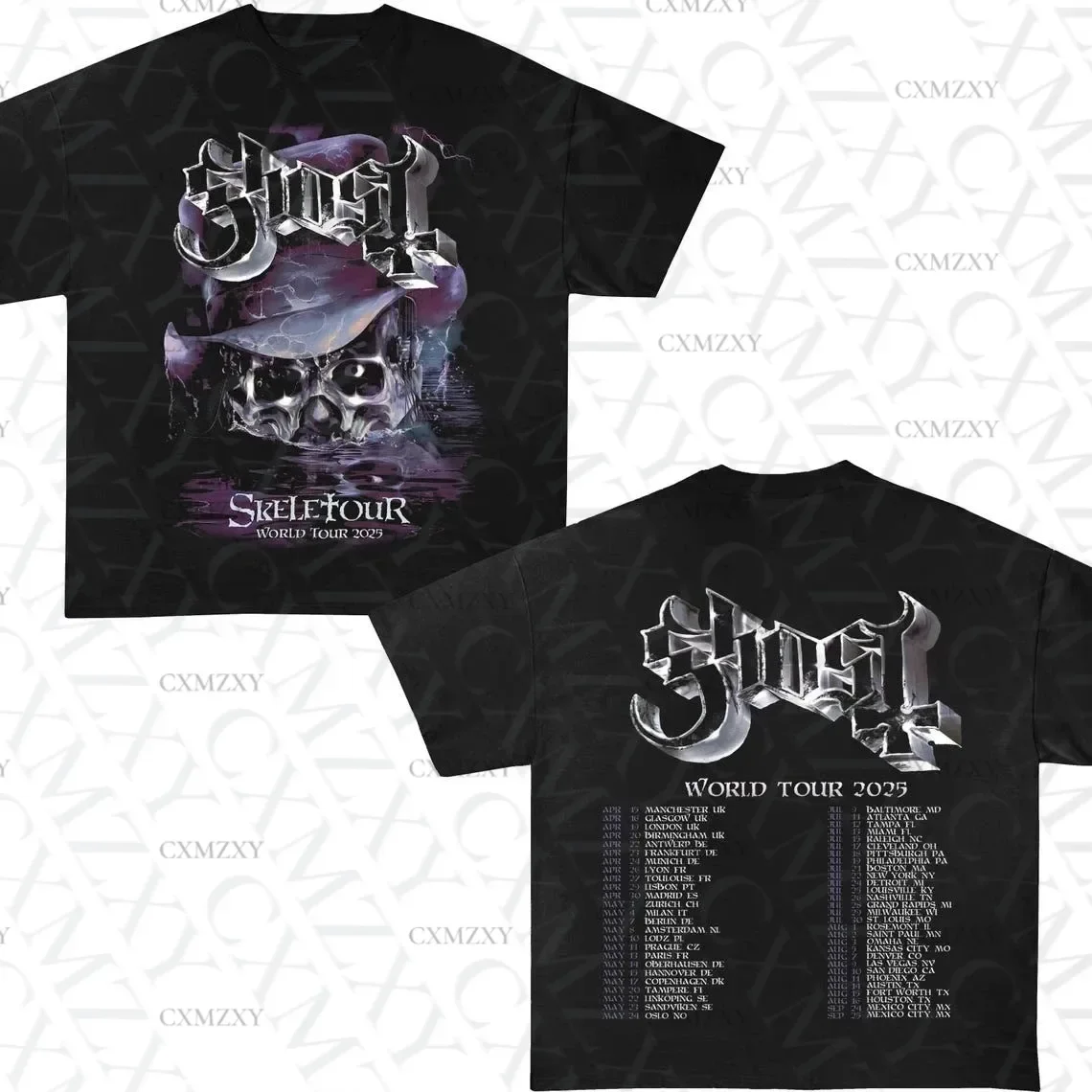 

Ghost World Tour 2025 Ghost Skeletour World Tour T-shirt Ghost Skeletour