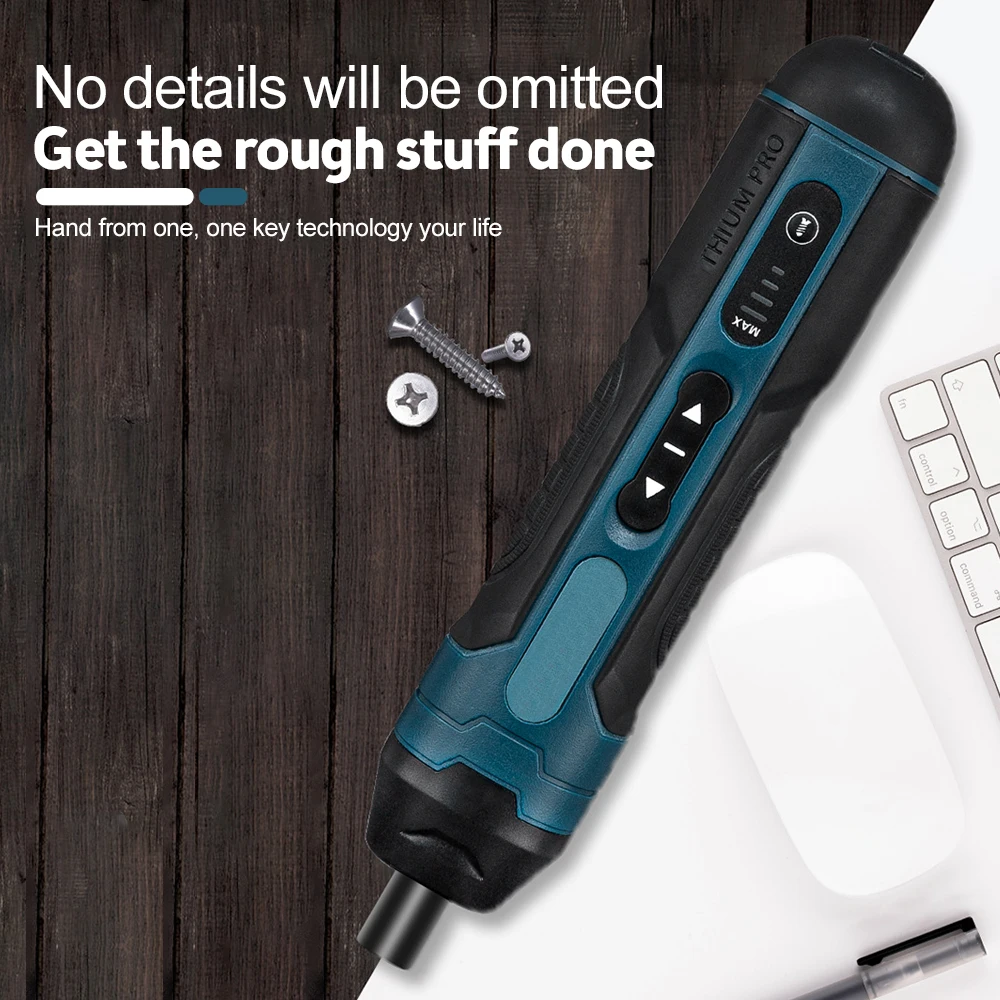 Cordless Electric Screwdriver Rechargeable 1300mah Battery Drill Mini Torque Adjustment Power Tools LED Light Repair