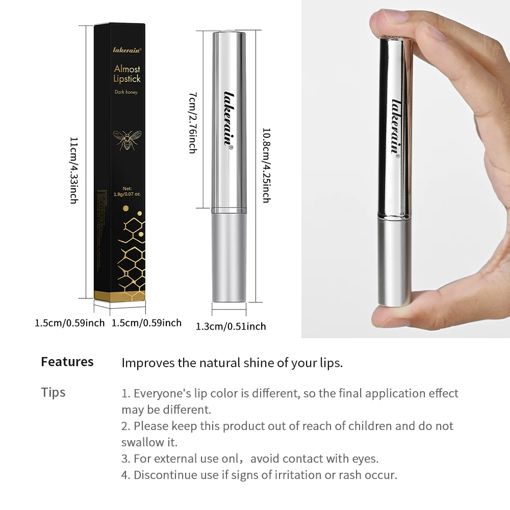 Nutriente Idratante Nero Marrone Miele Rossetti Durevole Tazza antiaderente Balsamo per labbra colorato Paffuto Labbra sexy quotidiane Cura Cosmetici