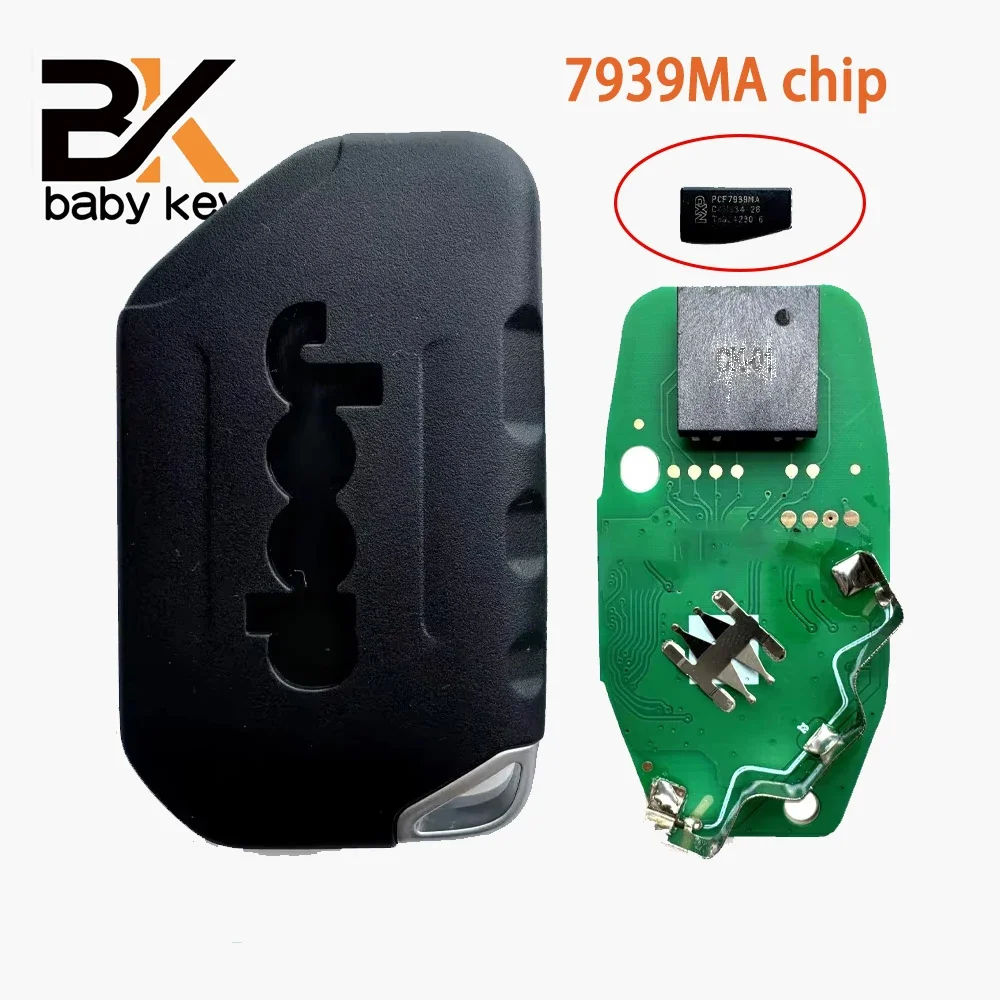 BB Key For Jeep Wrangler 2018 2019 433MHz PCF7939M 4A Chip FCC ID:OHT1130261 Flip Folding Smart Remote Car Key
