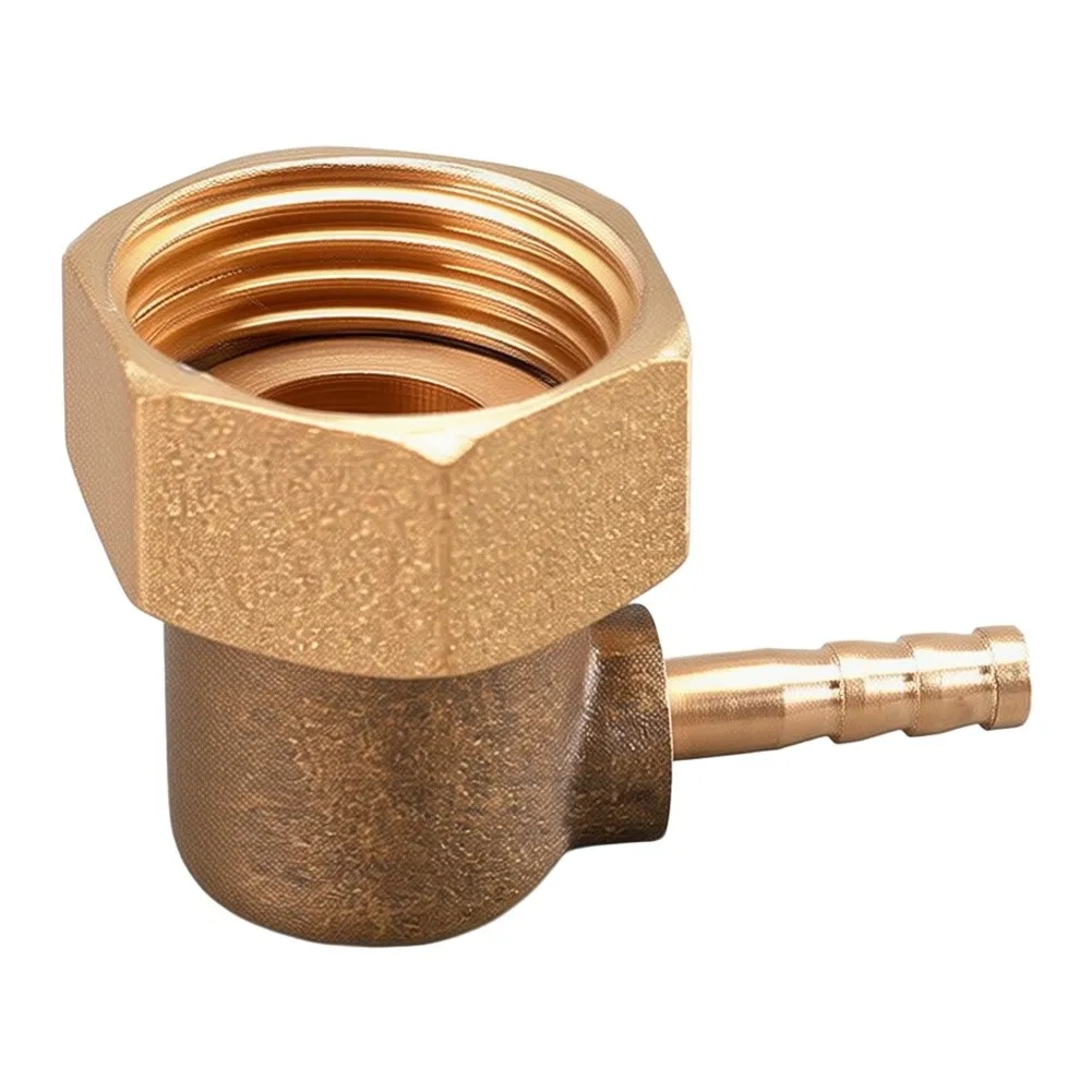 Brass 90 Degree L Elbow Connector Supporting 4 mm to 10 mm Tubing Diameters for General Purpose Fluid Conveyance Applications