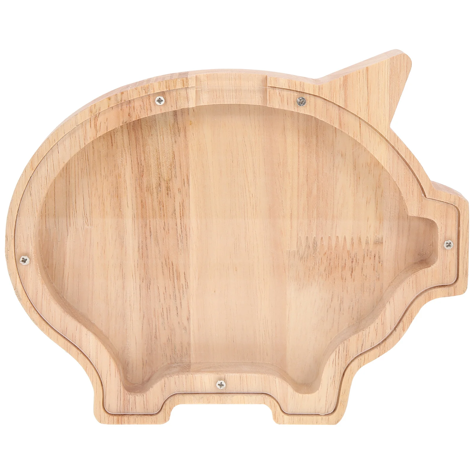 صندوق نقود خشبي على شكل حيوان مبتكر، تصميم ذو سعة كبيرة، هدية رائعة للأطفال، حصالة على شكل حيوان للبالغين