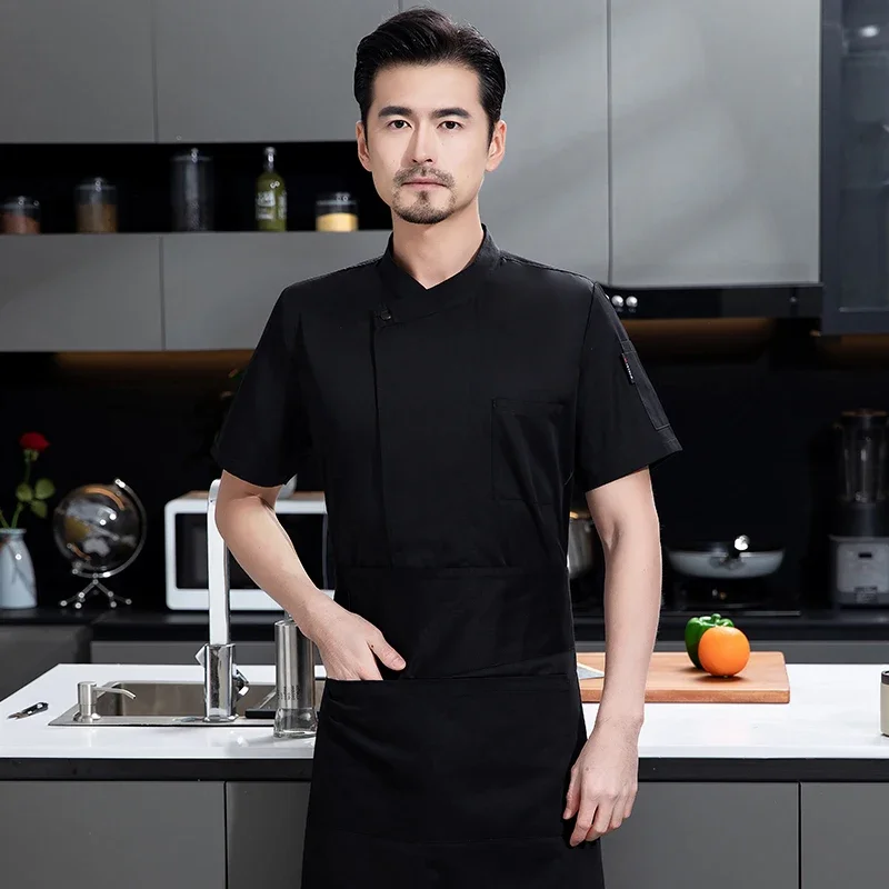 2025halloween Uniforme de Restaurant d'hôtel, cantine, pâtisserie, vêtements de boulanger, T-shirt de Chef de cuisine, veste