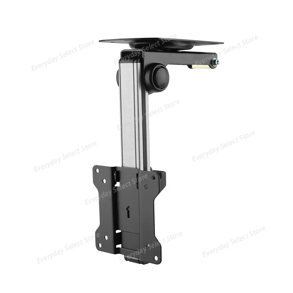 17‑27 Inch RV TV‑Hanger Bracket Swivel Fold‑Up Retractable Ceiling‑Mount for Camper Boat