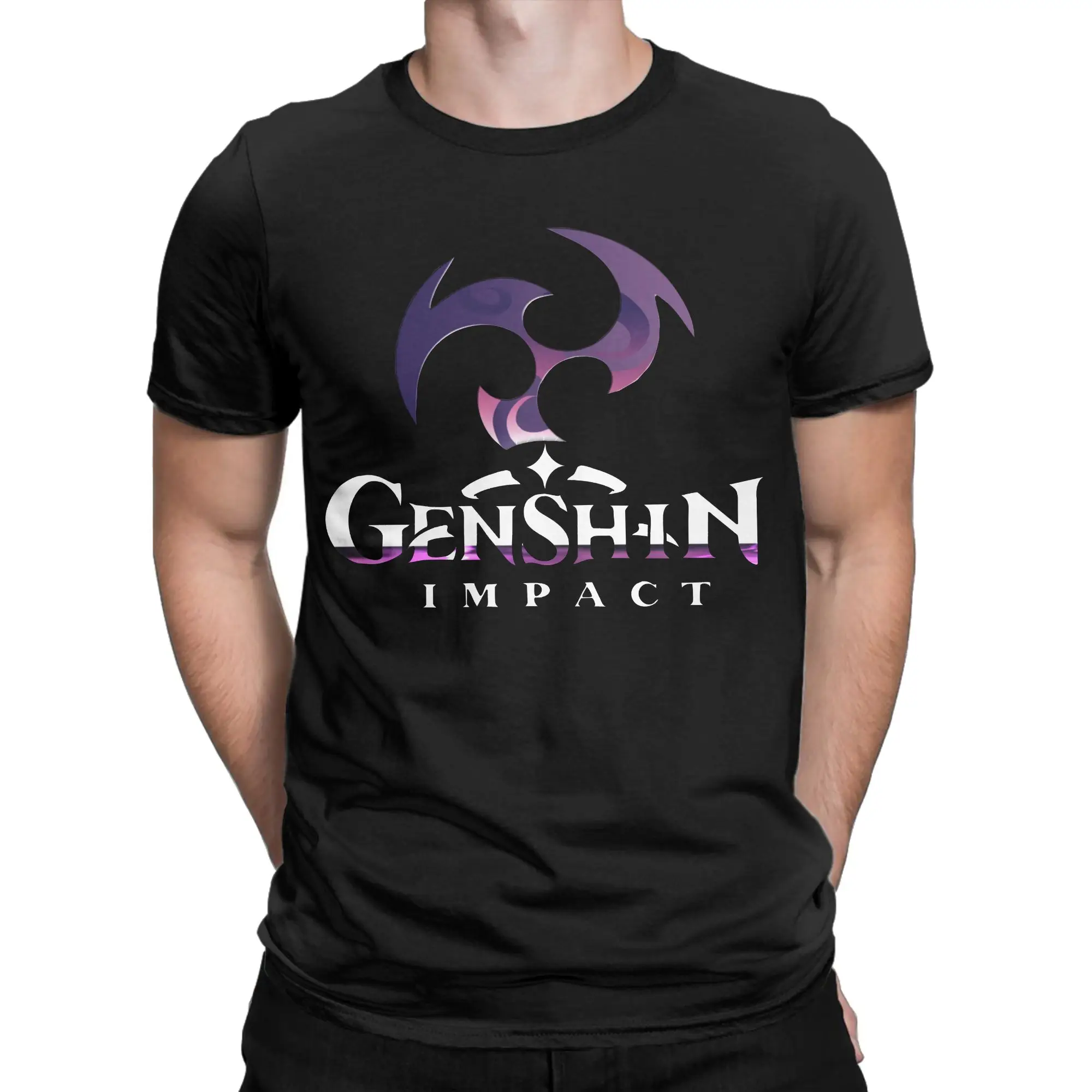 Men Women T-Shirt Genshin Impact Gameplay Classic Novelty Cotton Tees Short Sleeve  T Shirts Crewneck Clothing Graphic Printed
