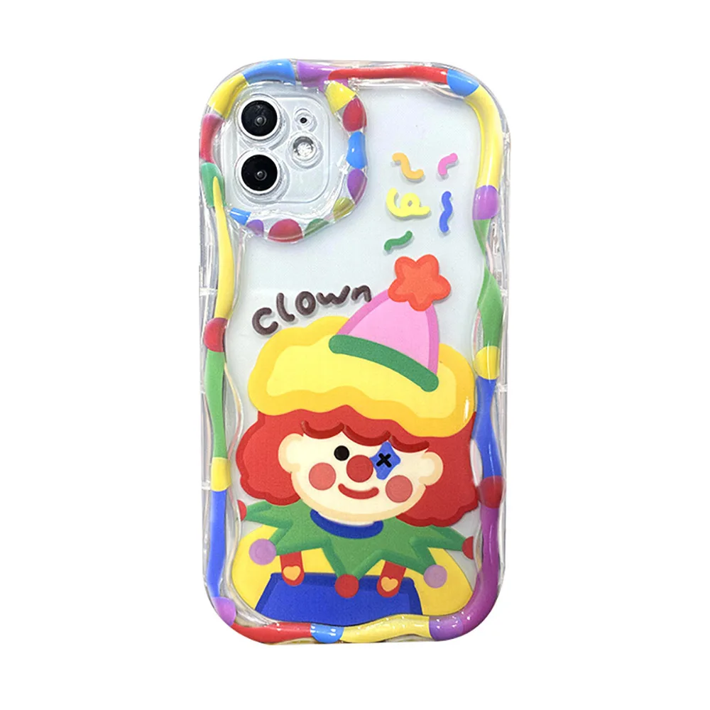 Clown Joker Cute Cartoon Phone Case for iPhone 16 14 15 13 12 11 ProMax Plus Mini Pro Max XR XS Cover